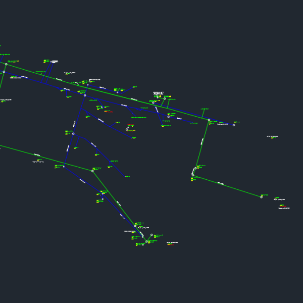 Teknisk tegning af kloak